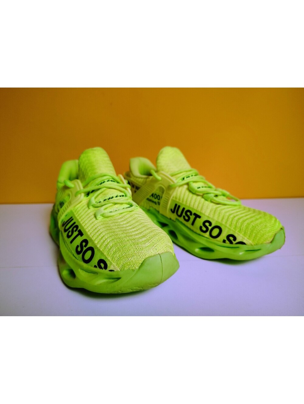 Just So So Men 5 Women 6.5 Green Blade Running Shoes Fashion Sneakers Size 37 Eu